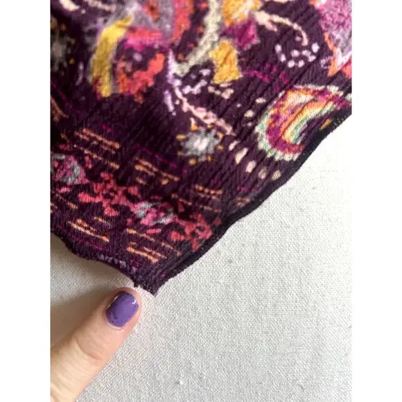 Free People One Bandana Scarf Top Size M Fits  Small - Picture 8 of 9